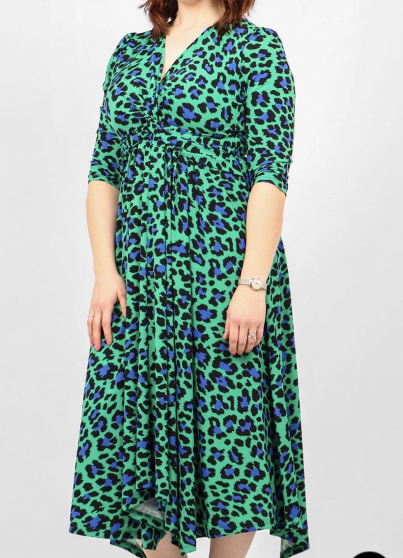 Leopard Dress - Green